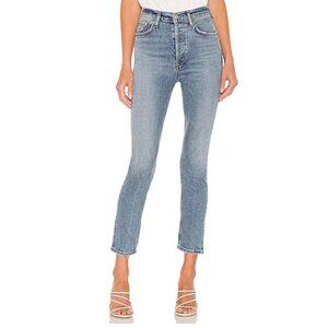 AGOLDE Nico High Rise Slim Fit Jean in Light Medium Wash Denim